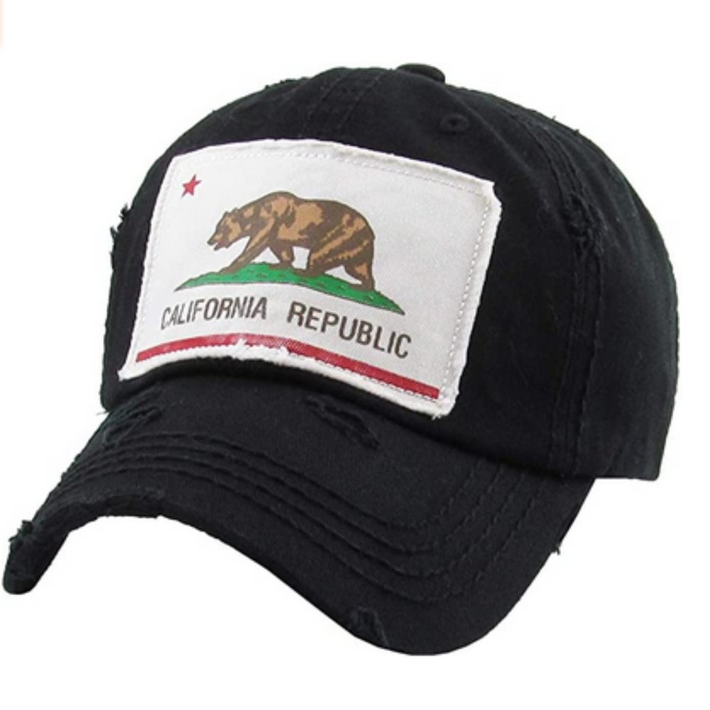 California Republic Distressed Hat